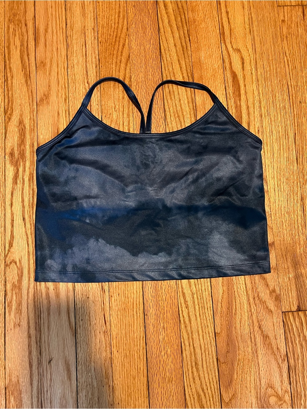 Beyond Yoga XL Navy Blue Cropped Cami - Athletic Yoga Top